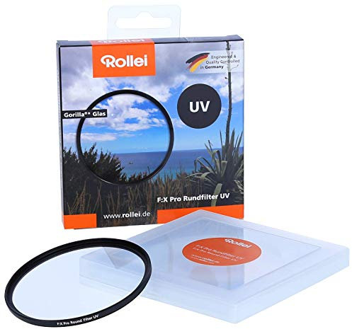 Rollei F:X Pro Rundfilter (52 mm, UV-Filter) Schraubfilter aus Gorilla®* Glas mit hoher Farbtreue und Reflexionsfreiheit