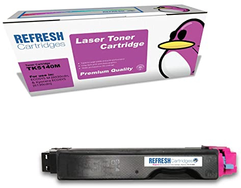 Refresh Cartridges Remanufactured Toner Cartridge Replacement for Kyocera TK-5140M (Magenta)