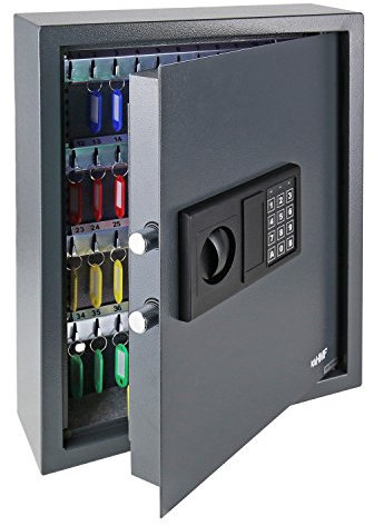 HMF 2071-11 Armoire a Clés avec Serrure Électronique | 71 Crochets | 46 x 36 x 12 cm | Anthracite