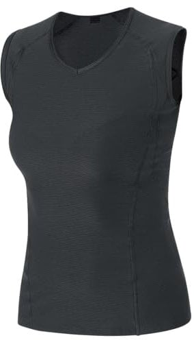 GOREWEAR M Damen Base Layer Shirt Ärmellos, Black, L