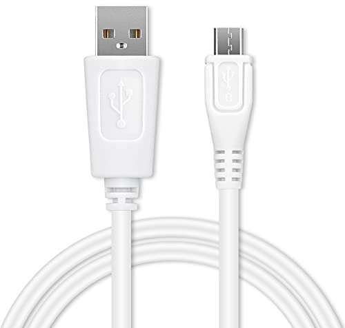 CELLONIC Câble USB Transfert de données et Charge de 1m Compatible avec Xiaomi Redmi7A, 7, 6A, 6, 5A, 4A, 4X / Note 6, 6 Pro, 5, 4 / Mi Max/Mi 3, 4C Micro USB vers USB A 2.0 1A Blanc Fil en PVC