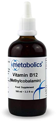Vitamin B12 Liquid Drops 100ml, High Strength Vegan Methylcobalamin | Active methylcobalamin B12 in a highly absorbable liquid drop, supporting normal energy, nerves & red blood cells