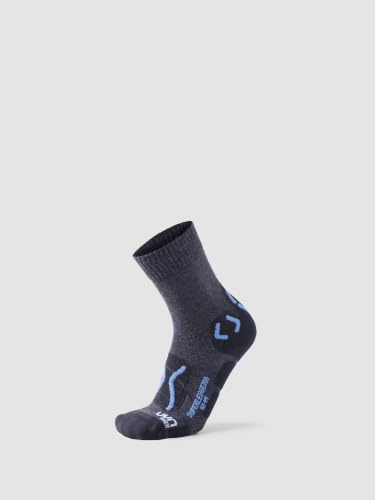 UYN Herren Trekking Superleggera Socke, Anthracite/Avio, 41 EU