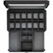 ROTHWELL 12-Fach-Leder-Uhrenbox mit Valet-Schublade –12-Fach-Luxus-Uhrenetui, Display-Organizer, Microsuede-Einlage, Herren-Accessoires-Halter, Schmuckkästchen, Schmuck-Display-Organizer(Schwarz/Grau)