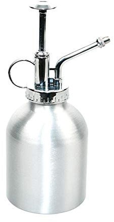 Esschert Design Pflanzensprüher aus Aluminium mit Kunststoff-Aufsatz, Ø 7,5 x 17,4 cm, Pflanzenbestäuber, mit Griff-Loch, einhändig bedienbar