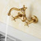 Robinet cuivre antique cuisine mitigeur cuisine classique laiton robinet mural double levier chaud et froid pivotant baignoire robinet Europe