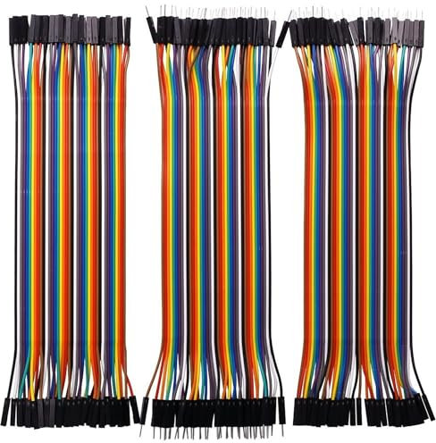 VIPMOON 120pcs Multicolored Dupont Breadboard Ribbon Cables 40pin Male to Female, 40pin Male to Male, 40pin Female to Female Breadboard Jumper Wires Dupont Wire Kit