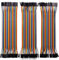 VIPMOON 120pcs Multicolored Dupont Wire, Breadboard Jumper Wires, 40pin Male to Female, 40pin Male to Male, 40pin Female to Female Breadboard Ribbon Cables (20cm)