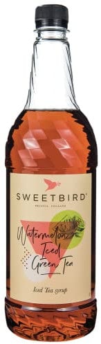 Sweetbird Sirop de thé vert glacé à la pastèque, 1 litre – Convient aux végétaliens