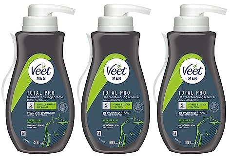 Veet Men Haarentfernungscreme Sensitive Power (400 ml (3er Pack))