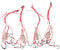 Conskyee Carp Fishing Hooks Baits Lure Set with Spring Traps Feeder (10# Pack of 4)