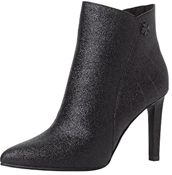 MARCO TOZZI Damen Stiefelette, Synthetik, Black Metallic, 38 EU