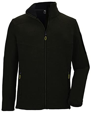 killtec (KILAH Herren Strickfleecejacke mit Stehkragen KOW 28 MN KNTFLC JCKT, dunkeloliv, L, 38631-000