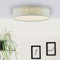 Lightbox dekorative LED Deckenlampe - grüne Deckenleuchte mit Stoff-Schirm in Sternenhimmel Optik - 38 cm Durchmesser - in 3 Stufen über Wandschalter dimmbar - Helligkeit 1200 Lumen - Metall/Textil