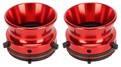 1 Paar Nab-Hub-Adapter, Aluminiumlegierung, 10-Zoll-Öffner, Universelles Ladegerät für Studer ReVox, für Akai, für Teac, für Reel-to-Reel-Tonbandgeräte (Rot)