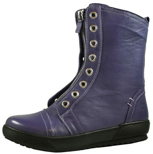 Andrea Conti Damen Stiefelette Boot sportlich Reißverschluss vorne 0066005, Größe:40 EU, Farbe:Lila