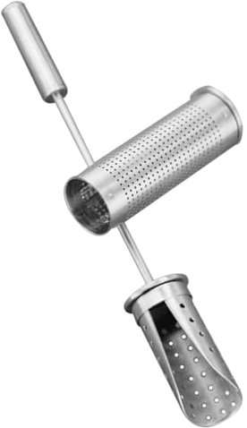 HOMSFOU Stainless Steel Tea Strainer Portable Fine Mesh Infuser for Loose Leaf Tea Practical Kitchen Tool for Home and Office Brewing High Temperature Resistant Design