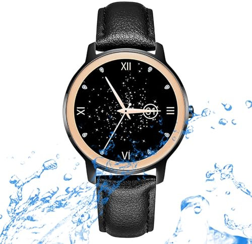 Smartwatch Damen Herren IP67 Wasserdicht Fitnessuhr Sportuhr Bluetooth-Anrufe mit 1.1''Touchscreen Herzfrequenz-Schlafmonitor 7 Tage Lange Akkulaufze Itmehrfach Sportmodi,für Android IOS.Schwarz