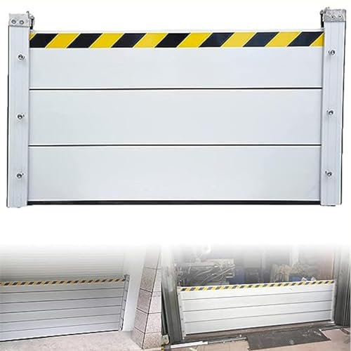 DaMga Hochwasserschutz Bei Türen,Hochwasserschutz Barriere Aussen,Hochwasserschutz Bei Türen Spundwand,Aluminiumlegierungs Material,Gut Wasserdicht,Für Garageneinfahrt,Tür,Straße Usw,120 * 60cm
