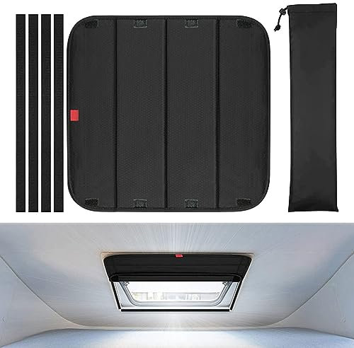 Pare-soleil imperméable pour fenêtre de toit de véhicule récréatif, tissu Oxford 600D, housse de ventilation occultante pour camping-car, 41,3 x 41,3 cm, pliable contre les rayons UV, protection