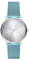 Armani Exchange orologio per donna, movimento al quarzo e cassa orologio per 36 mm con cinturino in acciaio inossiorologio perbile, pelle o silicone, Azzurro e grigio