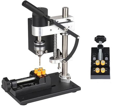 Tischkreissäge Neue Mini-Desktop-Tischbohrmaschine Micro DC Siebenstufige Geschwindigkeitsverstellbarer Heim-Präzisions-Bohrmaschinenständer