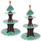 PYGHAP 2 Pack Cake Stand - 3 Tier Dessert Holder Round Tower Cake Stands for Christmas Birthday Party Supplies (Christmas Tree)