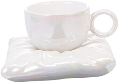 Amosfun 1 Jeu Oreiller Tasse à Café Tasses à Café En Porcelaine Grande Tasse à Café Tasses De Thé Tasse De Thé Chinoise Tasses à Café Géantes Tasses à Expresso Vintage Céramique