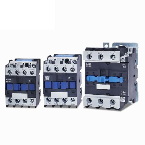 Contactor CA CJX2-3210 3201 9A NO Contactor de potencia eléctrica trifásica 24V 36V 110V 220V 380V 1 ud(CJX2-3201 48V)