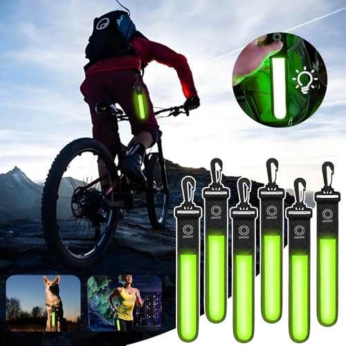 LED Blinklicht Schulranzen,6 Stück LED Blinklicht Reflektierende Anhänger,3 Modi Sicherheit Licht,Wasserdichte Beleuchtung Kinder Schulweg,Reflektoren Kinder Licht für Schulranzen,Wandern,Laufen