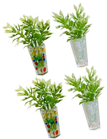 CORHAD 4stücke Teiliges Miniatur Bonsai Modell Resin Pflanzen-Dekoration Für Puppenhaus Und Mikrolandschaft Für Kreative DIY-projekte Sammlerstück