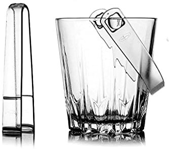 Eiseimer Sektkübel Glas Eiskübel Acryl EIS Mitnahmegriff Eisbehälter Kühlbox Geeignet Für Hausbar Ice Bucket