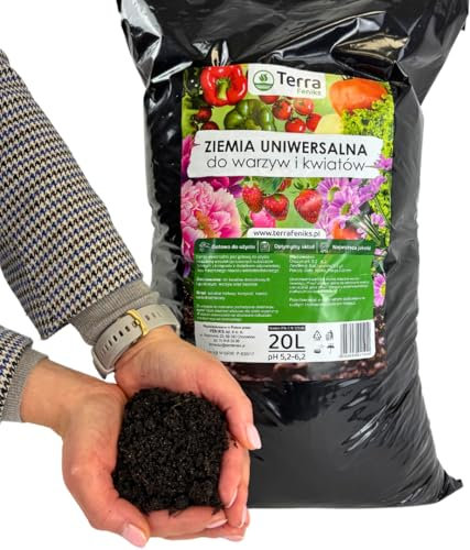 Terra Feniks 20L - Sustrato Universal para Flores y Verduras, pH 5,2-6,2