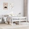 GCHDHAPB Home-Beds & Accessories,Betten & Bettrahmen,Seniorenbett mit Kopfteil ohne Matratze,Weiß 135x190 cm Doppelbett