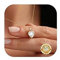 LOLIAS 14K Kette Gold für Damen 925 Sterling Silber Herz Halsketten mit Zirkonia Herz Anhänger Schmuck Geschenk für Damen Mädchen