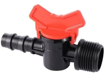SHIOFRCN 1PC 3/4 Außengewinde Auf 13mm Rohr Interface Bypass Ventil Garten Gewächshaus Landwirtschaft Wasser Rohr Wasser Schalter PVC PE Rohr Adapter