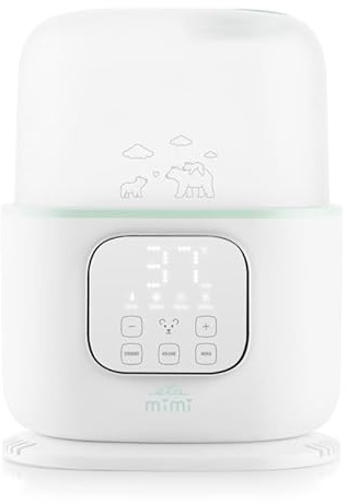 ETA MIMI Babyflaschenwärmer mit Sterilisator I 4-in-1 I Funktion: Erwärmen, Auftauen, Brei erwärmen, Sterilisieren I LED-Touchdisplay I 1,5 l Wassertank I Weiß