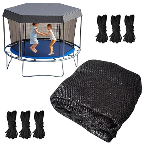 Trampolin Sonnenschutz Abdeckung, Trampolin-Sonnenschutz, 6ft/8ft/10ft/12ft/14ft Trampolins Schattenabdeckung, UV-Beständige, Dach, Trampolin, Zelt, Baldachin, Netz, Für 6/8 Stangen