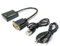 Adaptateur VGA vers HDMI, 1080p Convertisseur VGA Mâle vers HDMI Femelle avec Audio, Câble Unidirectionnel pour Ordinateur Portable, Moniteur, Projecteur, PC vers TV HD, Compatible Audio 3,5mm + USB