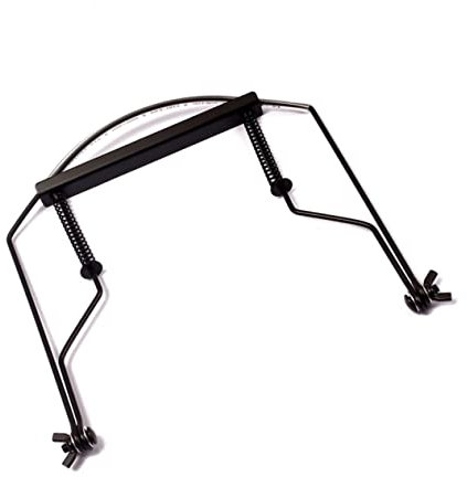 minkissy Mundharmonika Halter Metallrahmen für Harmonica Verstellbar und Bequem für Freihändiges Passend für Verschiedene Marken von Mundharmonikas Robust und Leicht Schwarz