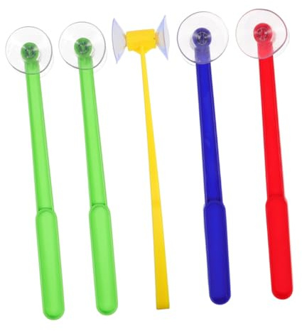 Martillo de Ventosa de Plástico 5 Piezas para Niños, Juguete Educativo | Martillo de Juguete, Reconocimiento de Letras y Clasificación de Colores Color Aleatorio