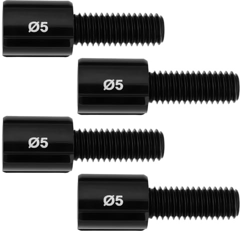 OTOTEC Lot de 4 Réglages de Barillet de Câble de Vélo Compatible avec Shimano Compatible avec SRAM M5/M6 Noir 23 mm