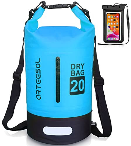 Blackace arteesol Dry Bag wasserdichte Tasche 5L/10L/20L/30L Wasserfester Beutel Packsack mit Langen Doppeltem Verstellbarer Schulterriemen für Schwimmen Bootfahren Kajak Wassensport Treiben