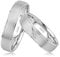 GIORO Savona Eheringe Trauringe Hochzeitsringe massiv Weißgold *handgefasste Brillanten* Paarpreis Echtes Gold (18 Karat (750) Weißgold)