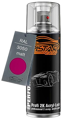 TRISTARcolor RAL 3050 Violett matt 2K Acryl Spraydose Sprühdose Spritzlack Sprühlack 400 ml schnelltrocknend