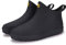AONEGOLD Stivali di Gomma Uomo Donna all'aperto Giardinaggio Scarpe Antiscivolo Scarpe da Pioggia Stivali Caldi Impermeabili (Nero,Taglia 39)