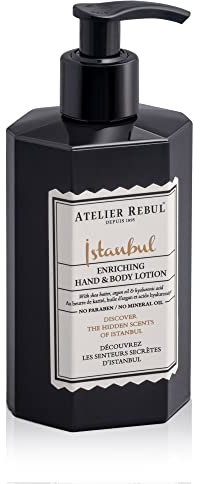 ATELIER REBUL ISTANBUL Hand- und Bodylotion 400ml - Holziger & Würziger Duft - Natürliche Körperpflege für Damen und Herren, Body Lotion ohne Sulfate, Parabene und Mineralöle