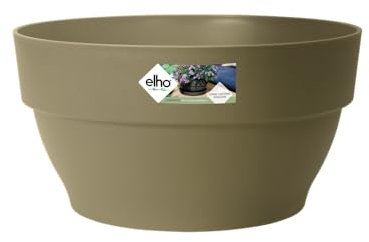 elho Vibia Campana Schale 27 - Blumentopf für Außen - Ø 27.0 x H 14.0 cm - Grün/Salbeigrün