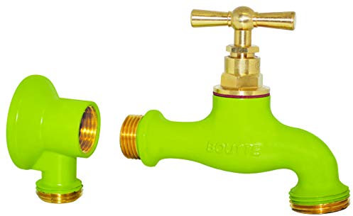 Boutt Kit Robinet de Jardin et Applique, Vert anis