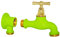 Boutt Kit Robinet de Jardin et Applique, Vert anis